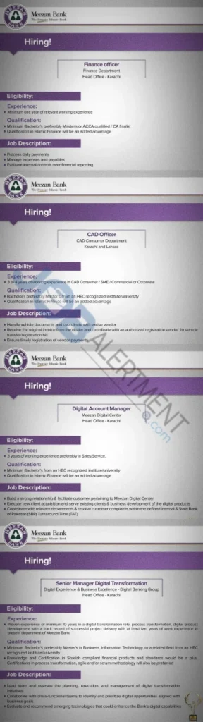 Meezan Bank Jobs 2024 Latest Advertisement 