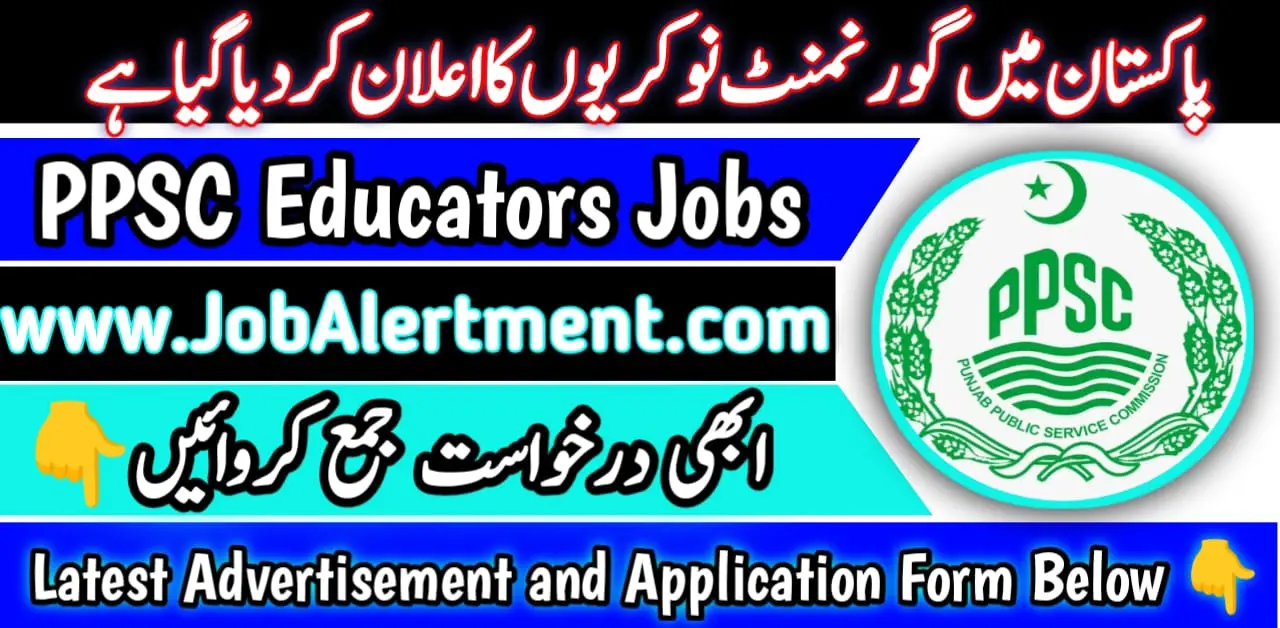 PPSC Educators Jobs 2024 Online Apply